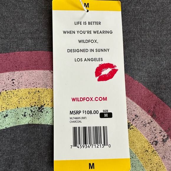 Wildfox Women's Easy Does It Sommers Oversized  Sweatshirt Size M MSRP $108 - Picture 7 of 8